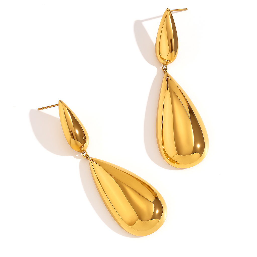 Double Teardrop Earrings