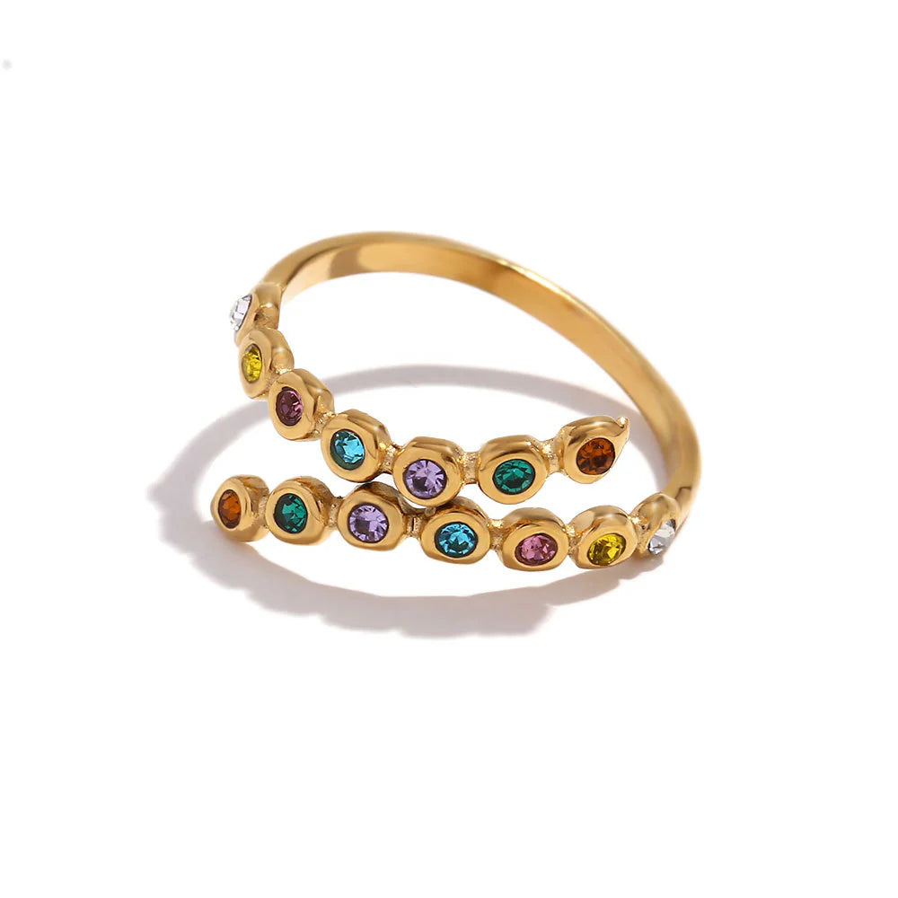 Rainbow Diamond Ring