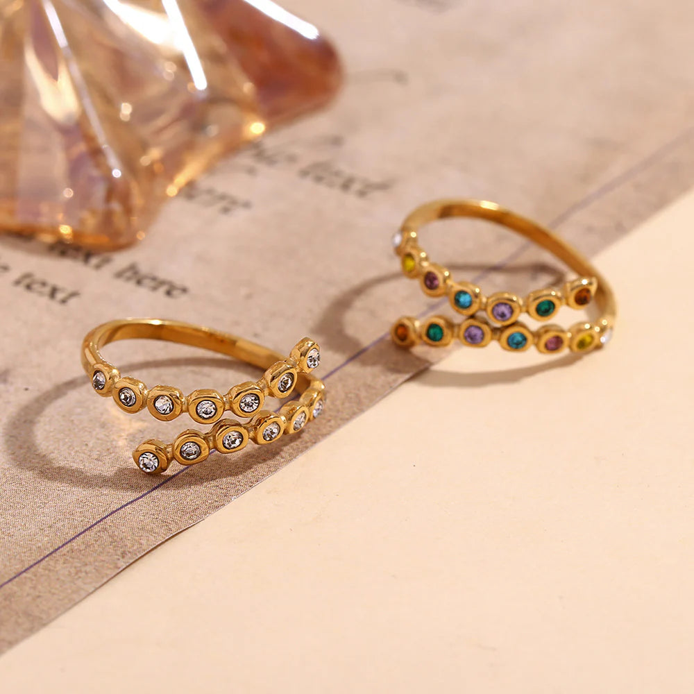 Rainbow Diamond Ring