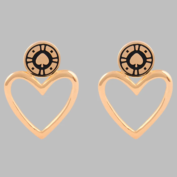 Jackpot Earrings - Gold