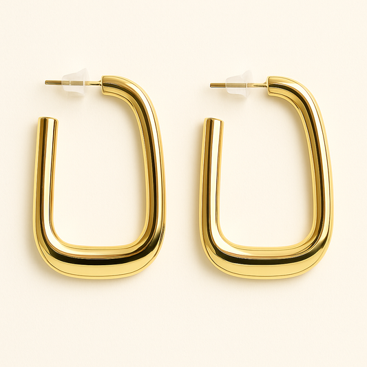 Rectangle Big Hoops