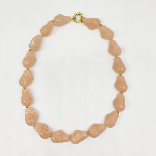 Pink Pebble Necklace