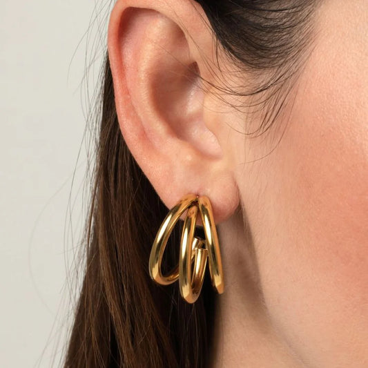 Triple Hoop Earrings