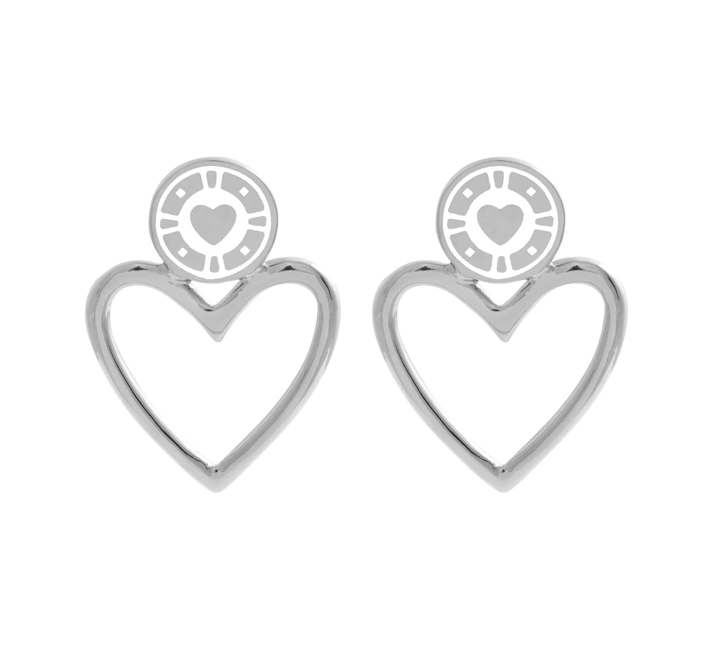 Jackpot Earrings Rhodium